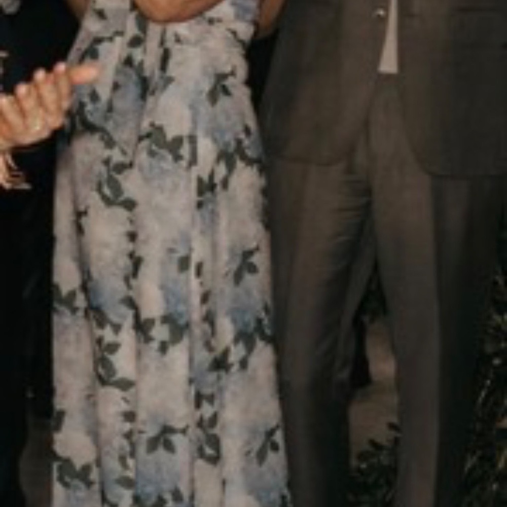 Sachin & Babi Kayla floral print chiffon gown Glacial Peonies - Picture 11 of 11